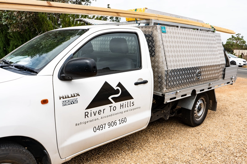 River to Hills Van parked in Mount Barker